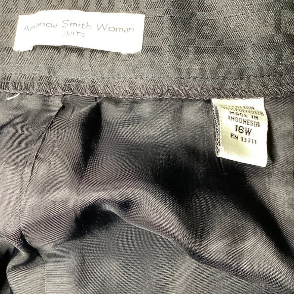 Amanda Smith Women 2 Piece Blk Pant Suit - Picture 9 of 10